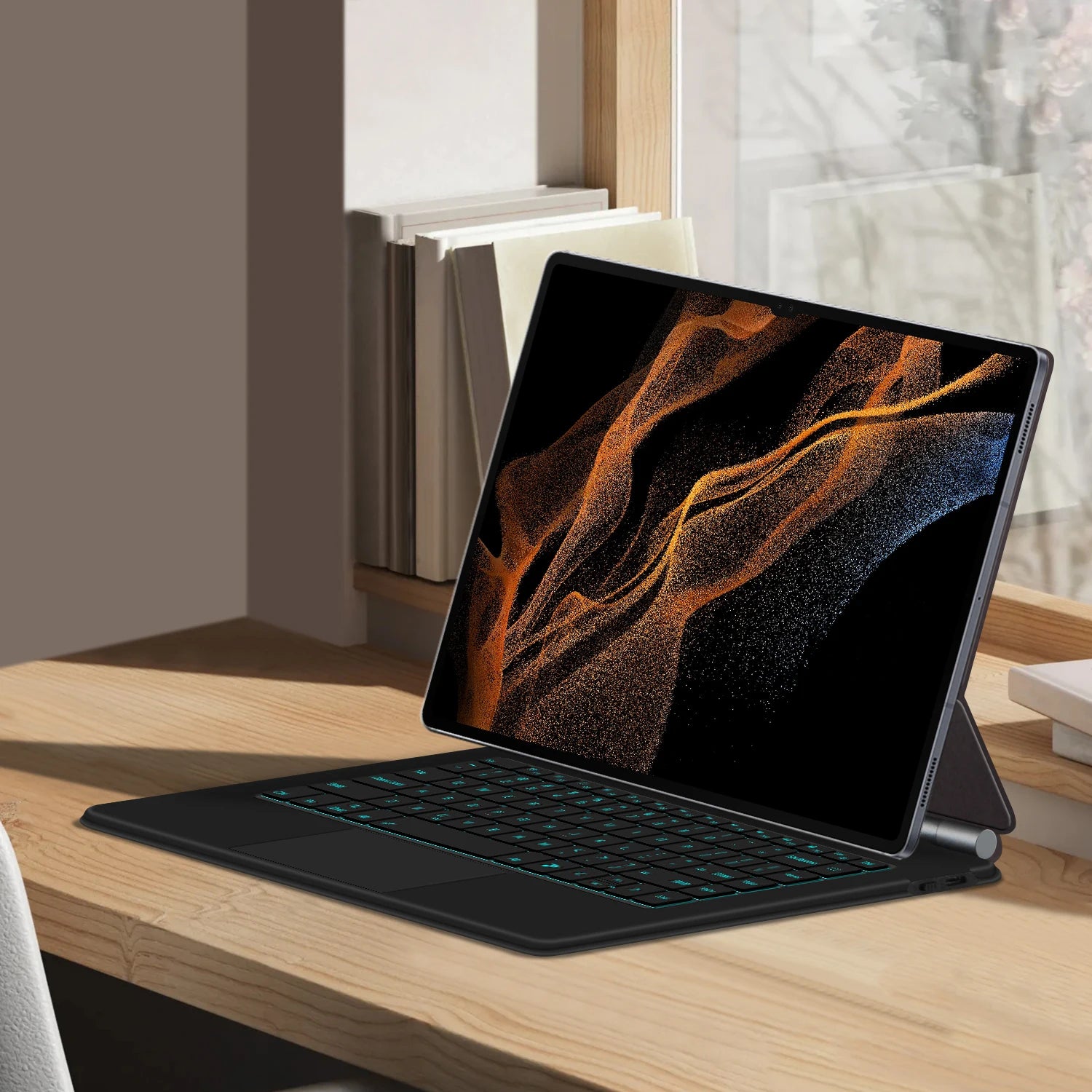 Magic Keyboard For Samsung Galaxy Tab S8 Ultra S10 S9 14.6 Inch S8U Tablet Magnetic Book Cover Case X900 X906 Backlight Touchpad