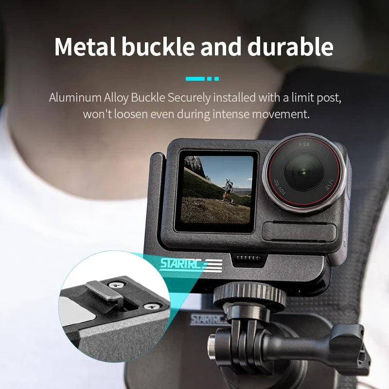 STARTRC For DJI Action 5 Pro L-Type Quick Release Bracket Osmo 4/3 Magnetic Base Horizontal Shot Vertical Shot Stand Accessories