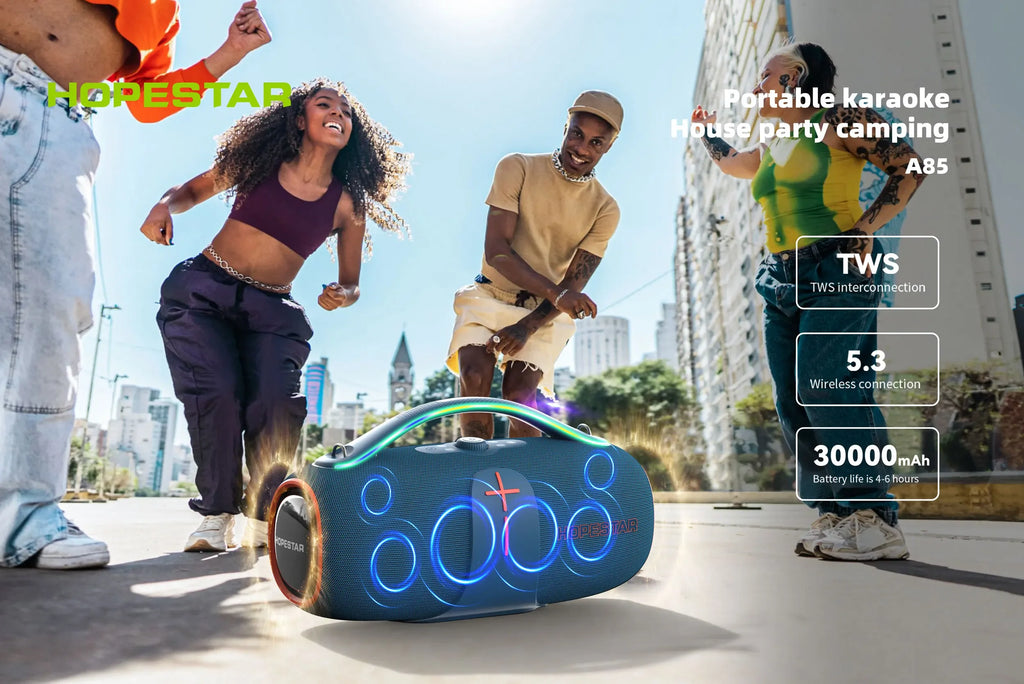 Original Hopestar A85 Outdoor Party Speaker Professional 400W Bass Powered Portable Subwoofer Wireless Connection Hifi Speaker