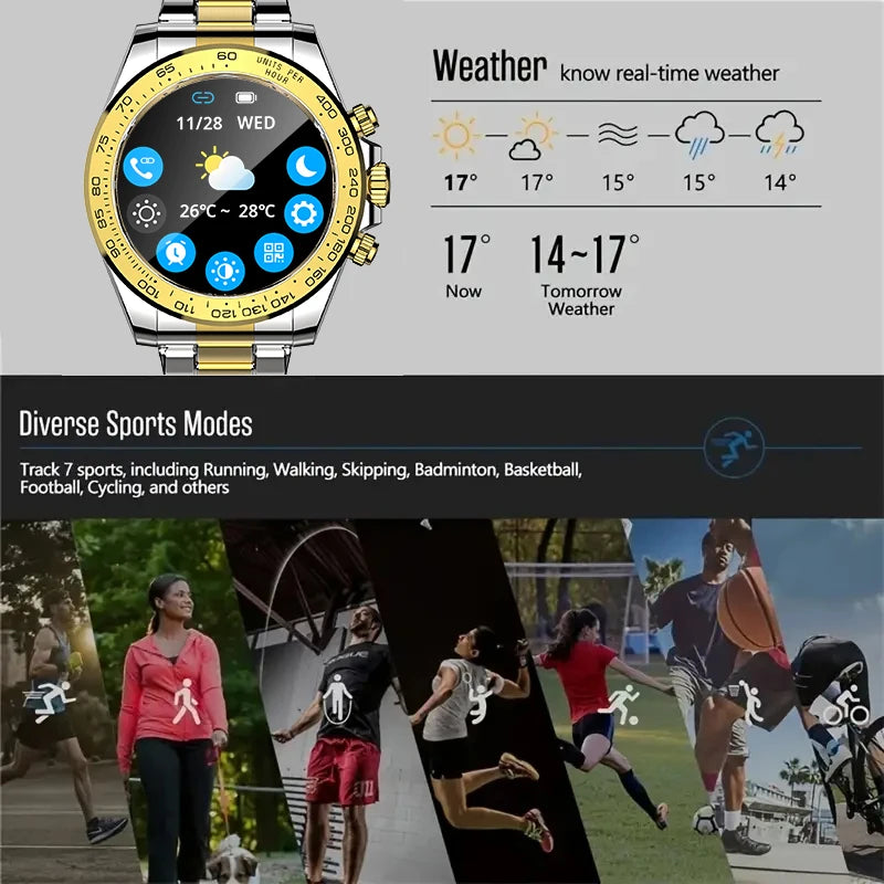 Smartwatch for Men New Smart Watch High-end 2024 Original Luxury Waterproof for Huawei xiaomi New Products Fitness Bracelet gtr4