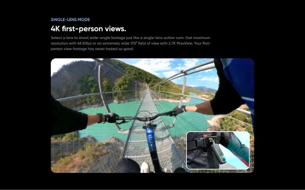 Insta360 X3 – A Waterproof 360-Degree Action Camera Featuring 1/2-Inch 48MP Sensors, 5.7K 360 Active HDR Video Resolution, 72MP