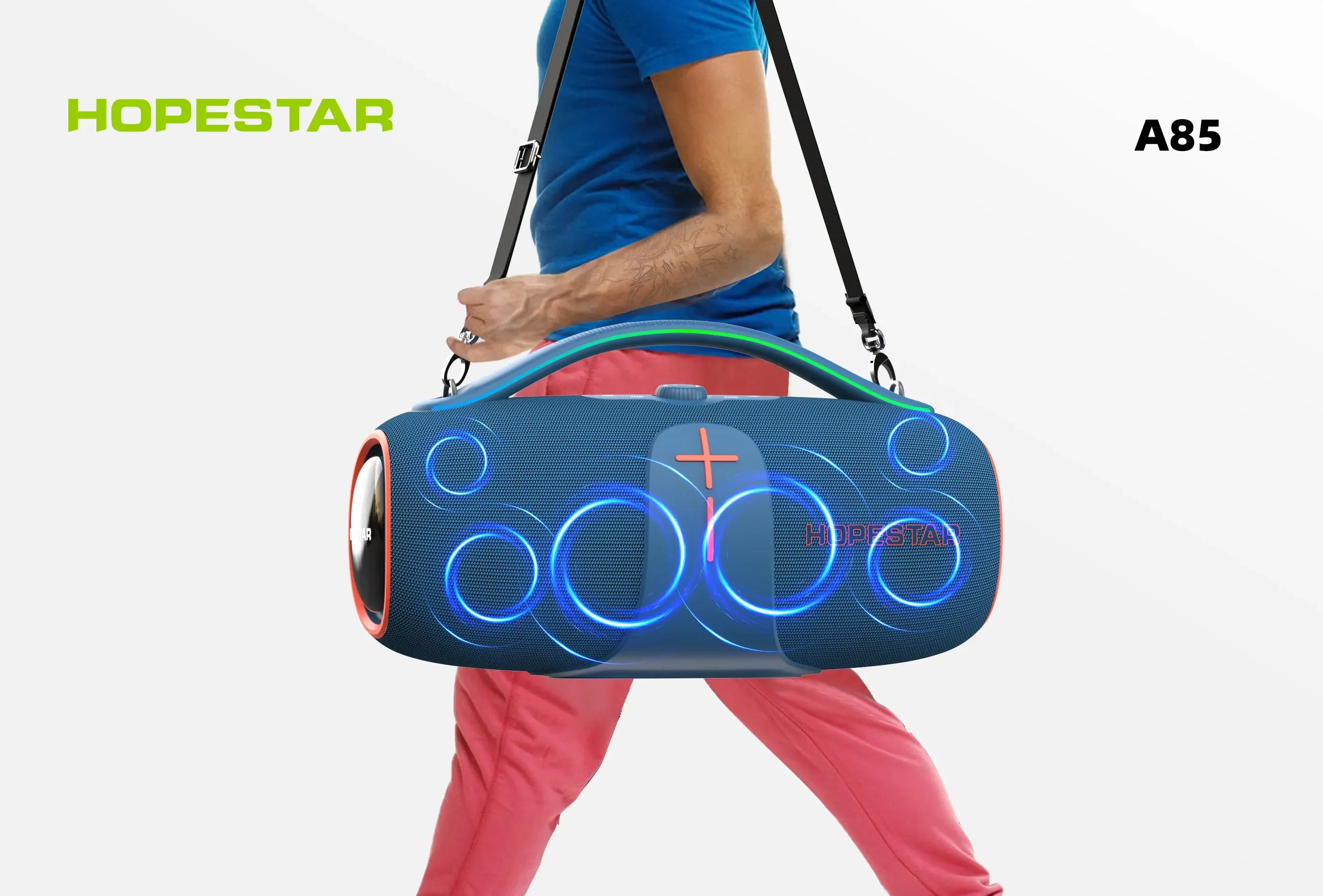 Original Hopestar A85 Outdoor Party Speaker Professional 400W Bass Powered Portable Subwoofer Wireless Connection Hifi Speaker