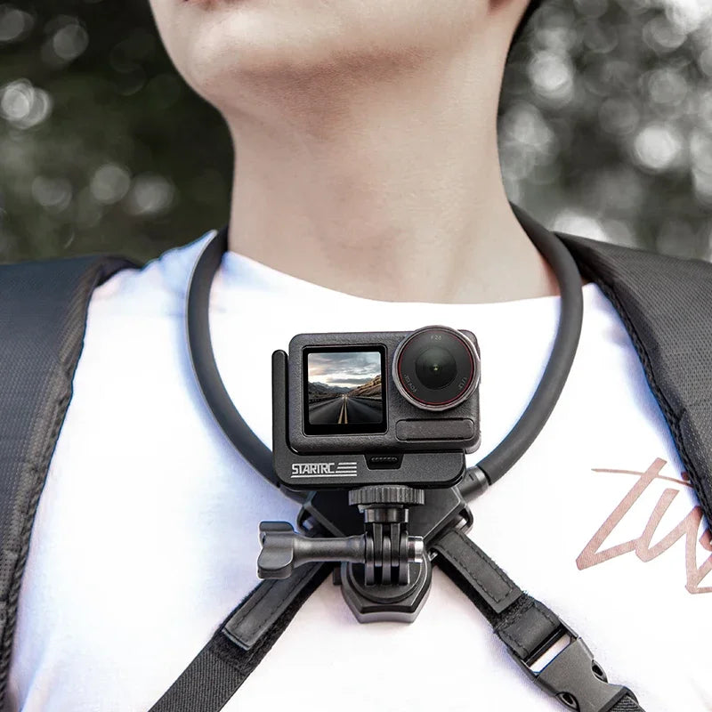 STARTRC For DJI Action 5 Pro L-Type Quick Release Bracket Osmo 4/3 Magnetic Base Horizontal Shot Vertical Shot Stand Accessories