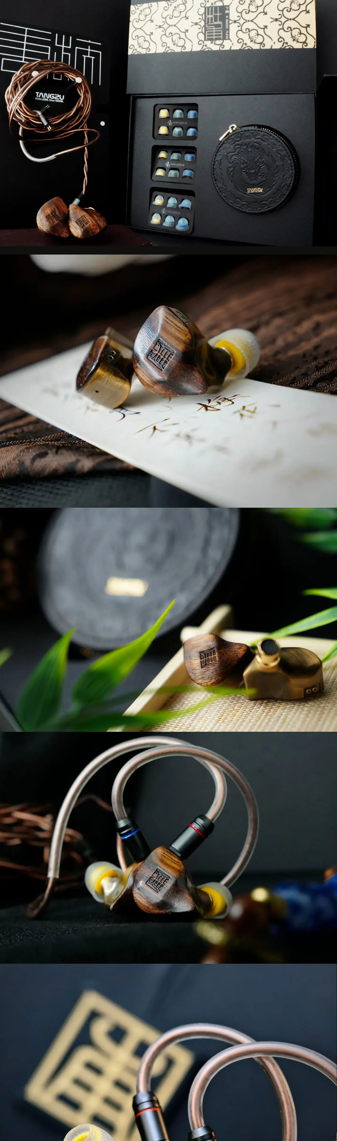 TANGZU DUFU Second Stanza 1DD+2BA Hybrid Drivers In-ear Earphone IEM HiFi Music Wired Earbuds