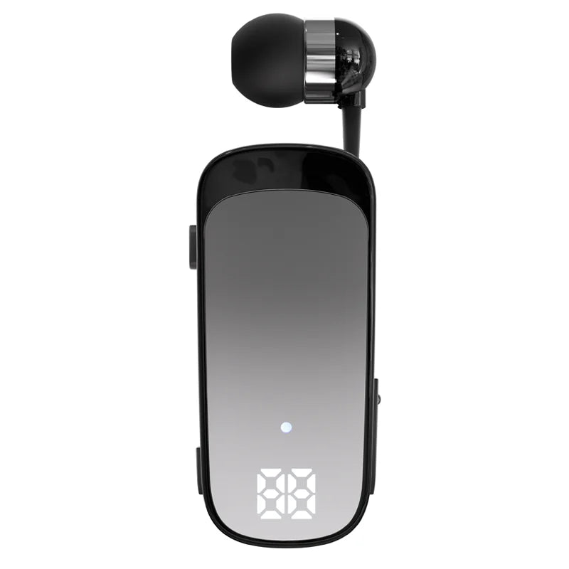 # K65 Lavalier Business Bluetooth 5.2 Headset Talk/Music Time 20 Hours LED Digital Display Noice Cancelling Wireless Earphones