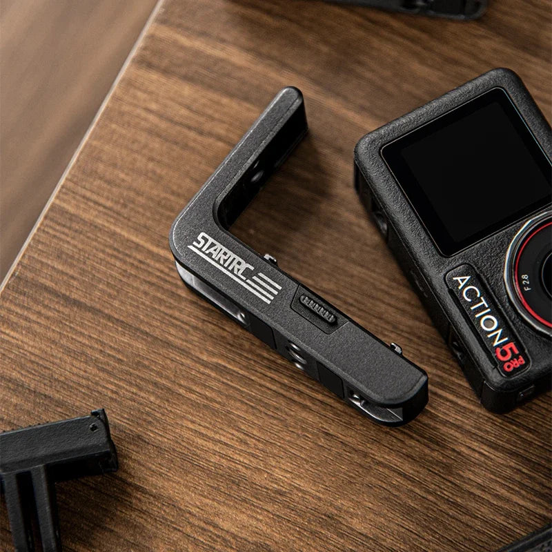 STARTRC For DJI Action 5 Pro L-Type Quick Release Bracket Osmo 4/3 Magnetic Base Horizontal Shot Vertical Shot Stand Accessories