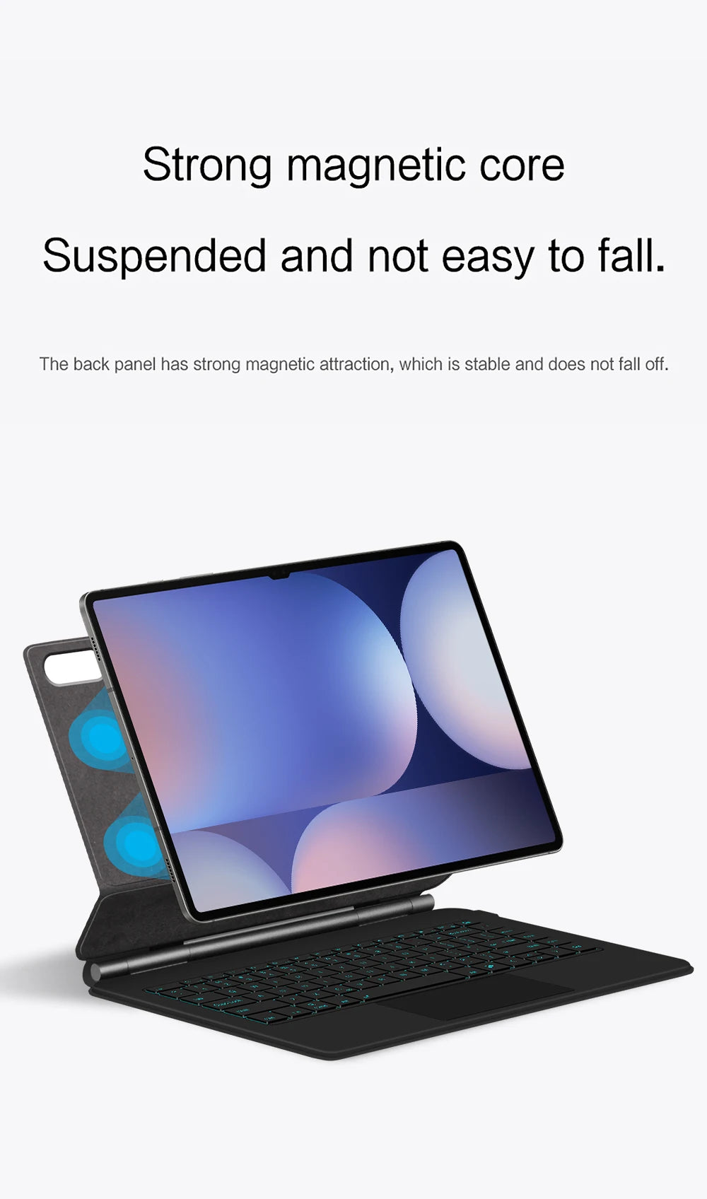 Magic Keyboard For Samsung Galaxy Tab S8 Ultra S10 S9 14.6 Inch S8U Tablet Magnetic Book Cover Case X900 X906 Backlight Touchpad