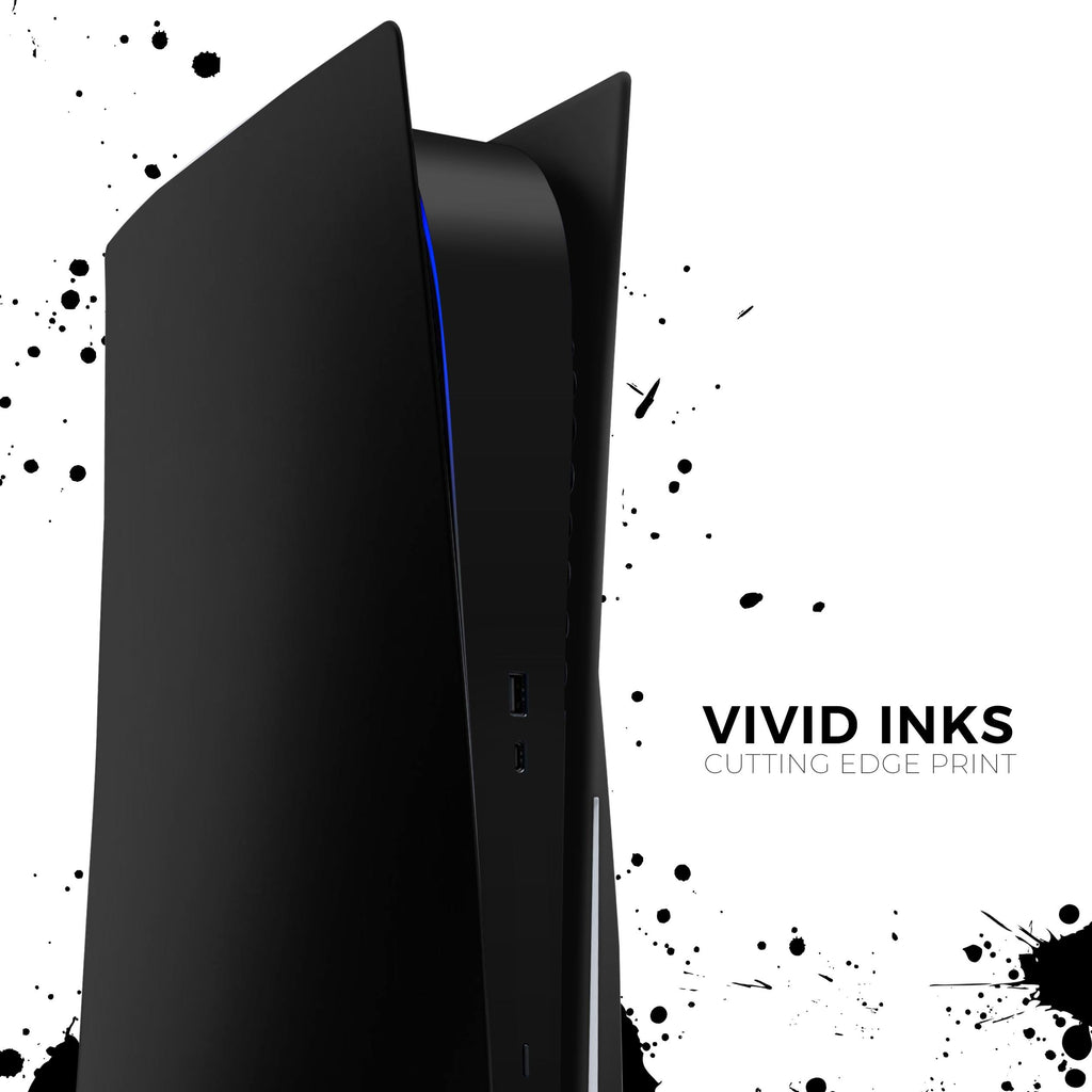 Solid State Black - Full Body Skin Decal Wrap Kit for Sony Playstation