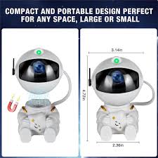 Rocket Astronaut LED Star Galaxies Projector Night Light Starry Sky Porjectors Lamp For Decoration Bedroom Room Decor Kids Gift