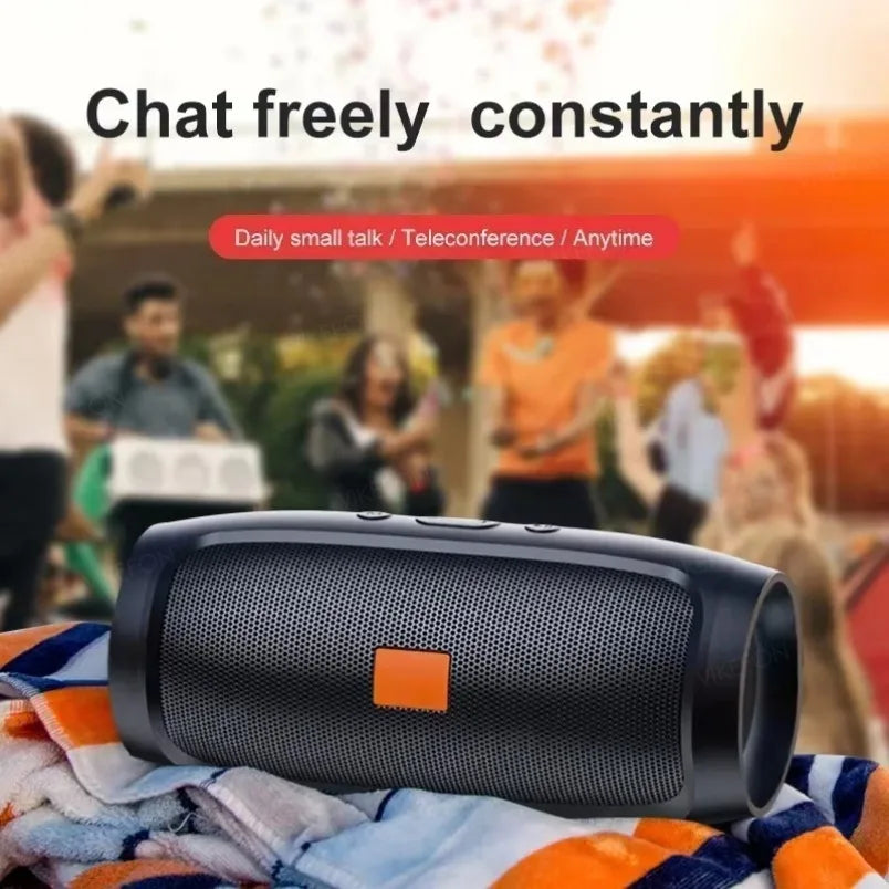 Portable Subwoofer Bluetooth Speakers Support FM Radio TF Card Outdoor Stereo Surround Waterproof Loudspeaker Wireless Sound Box