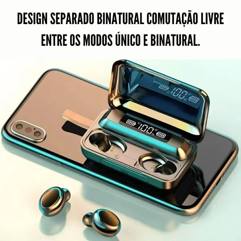 TWS Bluetooth Headphones 9D Stereo High Bass Sport Earphones Handfree Touch Control Tws Wireless Earbuds Waterproof Headset