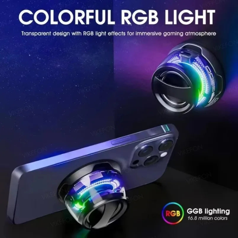 Outdoor Magnetic Bluetooth Speaker Wireless Portable Travel Stereo Speaker With RGB Color Light and Mini Phone Holder for ios