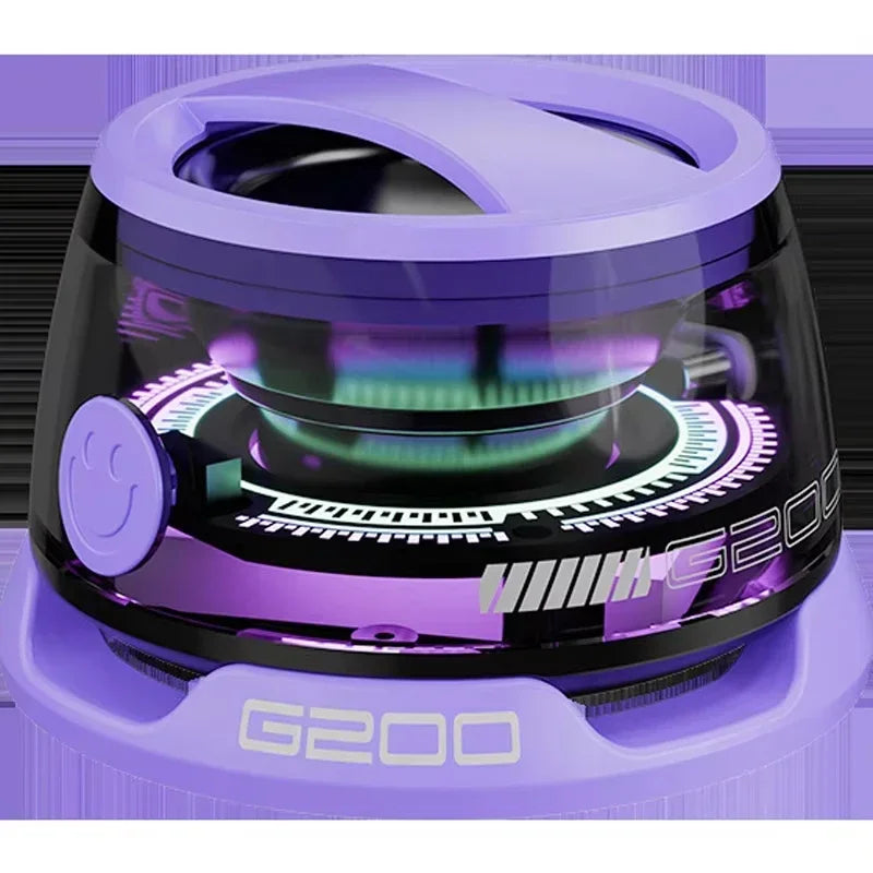 Outdoor Magnetic Bluetooth Speaker Wireless Portable Travel Stereo Speaker With RGB Color Light and Mini Phone Holder for ios