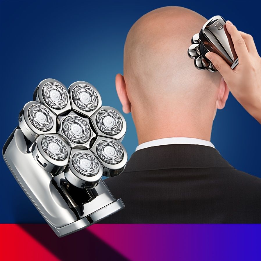 Electric Head Hair Shaver LED Display Ultimate Mens Cordless