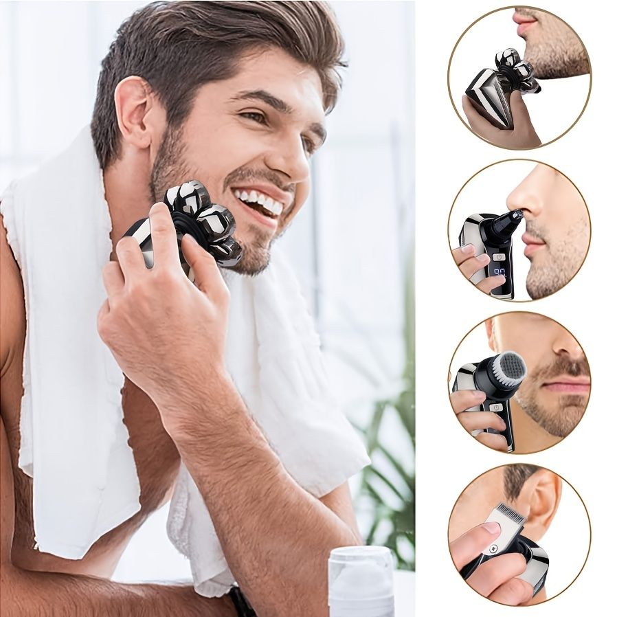 Electric Head Hair Shaver LED Display Ultimate Mens Cordless